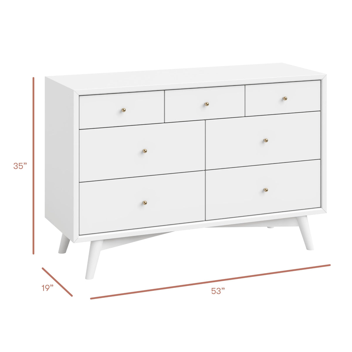 Palma 7 Drawer Baby Dresser