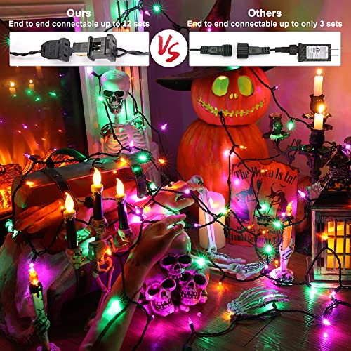 Purple Green Orange Halloween Light Connectable