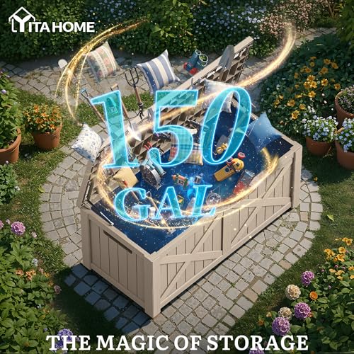 150 Gallon Large Deck Box with X