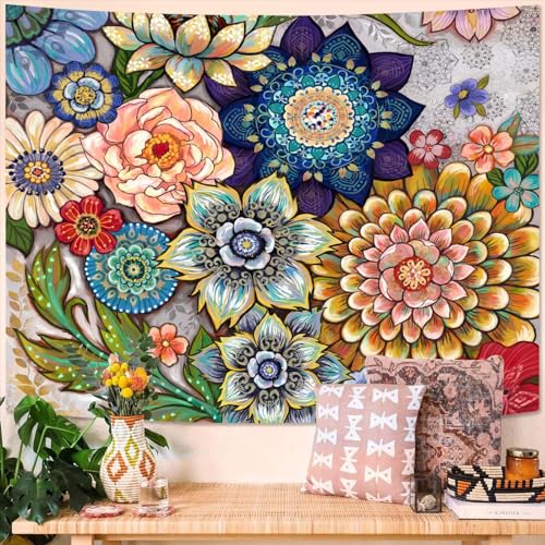 Colorful Floral Tapestry Wall hanging