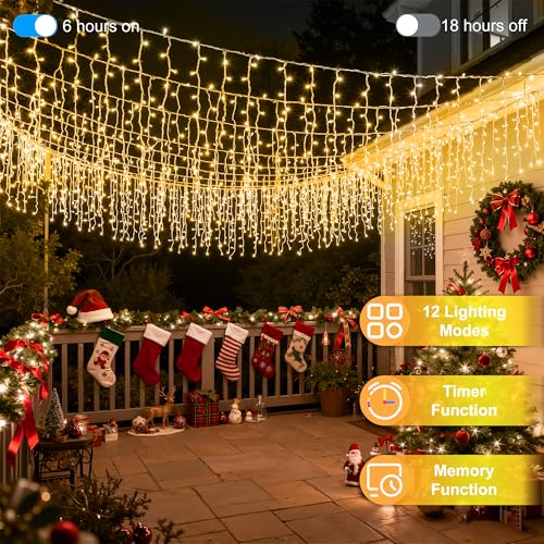 1620 LED 164FT Icicle Lights