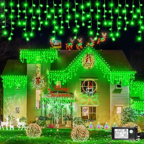 66FT 640 LED Icicle Lights for Outside