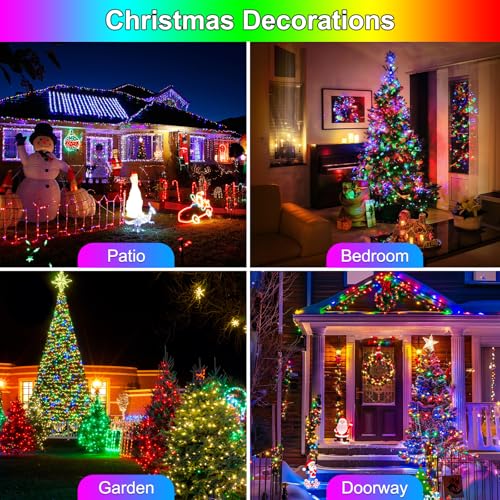 200FT 600LED Christmas Lights Plug in (196 Foot)
