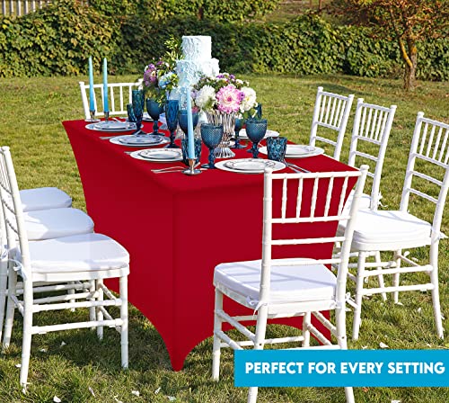 Bulk 10 Pack 6Ft Tablecloths for Hotels (10 Count)