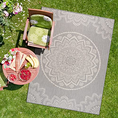 Outdoor Rug 8x10 Modern Area Rugs for Indoor and Outdoor Patios and Porches