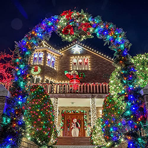 300 LED Multicolor Christmas Tree Lights Plug in