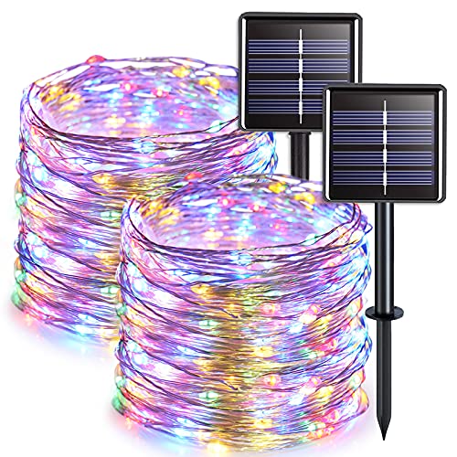 2 Pack Solar Fairy Lights (66 Foot)
