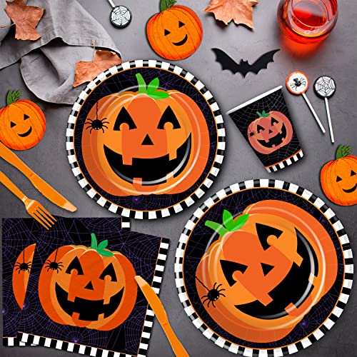 Halloween Plates and Napkins Party Supplies (194 Count)