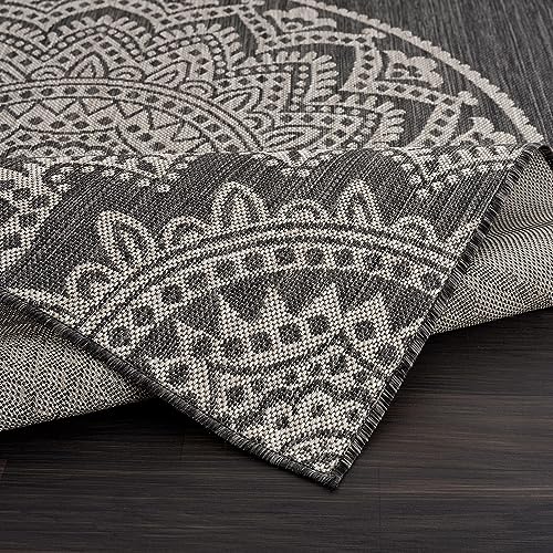 Outdoor Rug 8x10 Modern Area Rugs for Indoor and Outdoor Patios and Porches