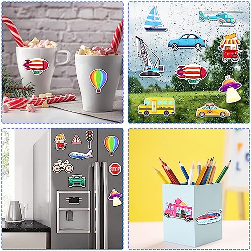 Window Clings Stickers for Kids Window Gel Clings Decals Thick Gel Clings Toddlers and Adults Classroom Home Nursery Airplane Birthday Party Supplies