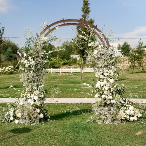 7Ft Brown Wooden Arbor Arch