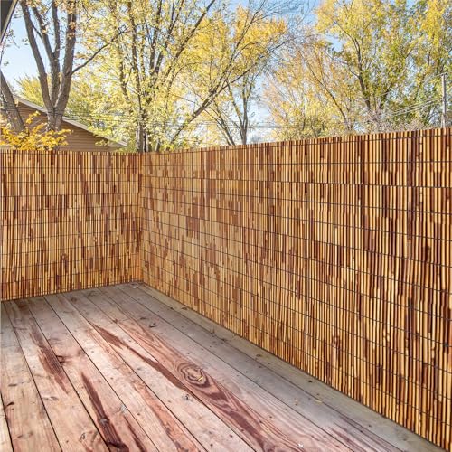 Natural Reed Fencing Roll 6.5x9.8FT Privacy Screen for Patio (63.5275 Sq Ft)