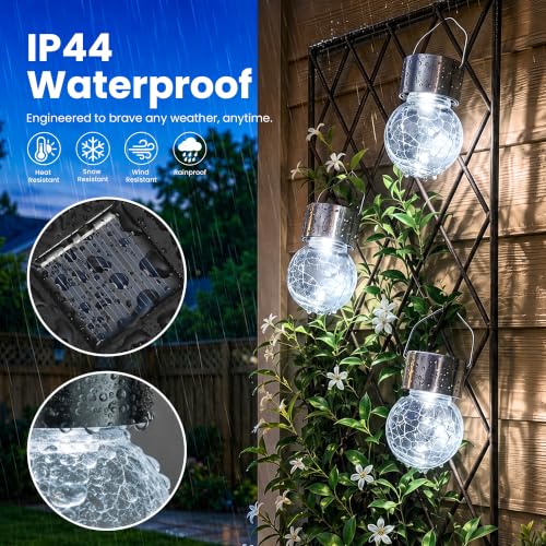 Hanging Solar Lights for Outside Garden Solar Hanging Lanterns 12 Pc (12 Count)