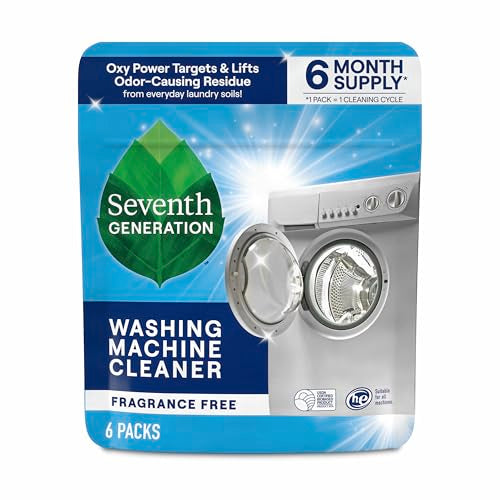 Washing Machine Cleaner 6 Count Free & Clear Targets Odor (25.2 Ounce)