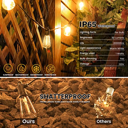 100FT Outdoor String Lights (100 Foot)
