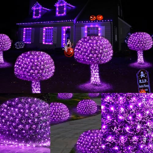 Halloween Lights Outdoor 200LED F8 Big Bulbs