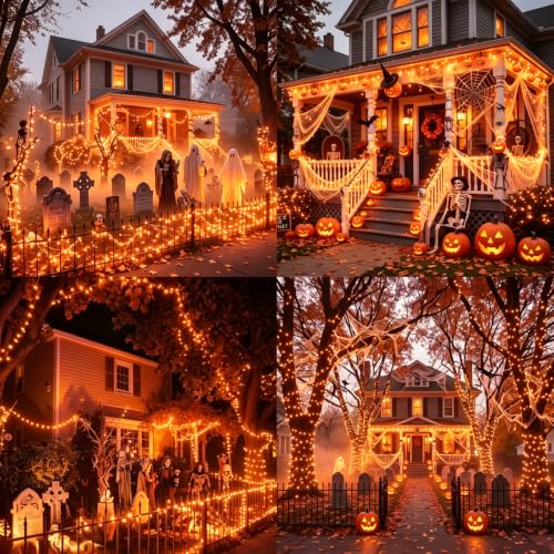 25FT Orange Halloween String Lights (50 Count)