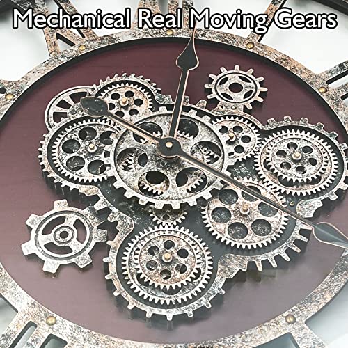 27" Original Moving Gears Wall Clock