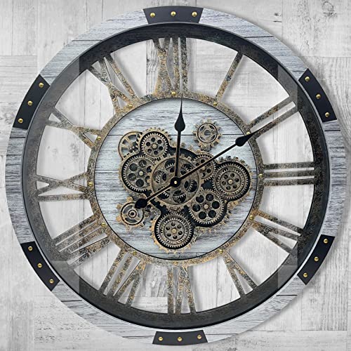 27" Original Moving Gears Wall Clock