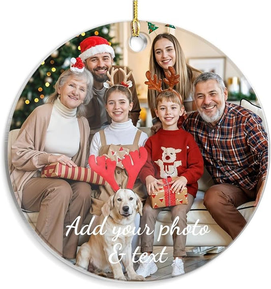 Personalized Photo Ornament for Family