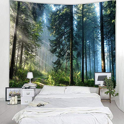 Forest Tapestry Home Decor Landscape Living Room Bedroom Decoration Magic Tapestry Curtain