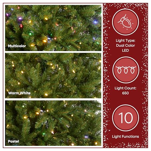 7ft Pre Lit Dunhill Fir Artificial Christmas Tree