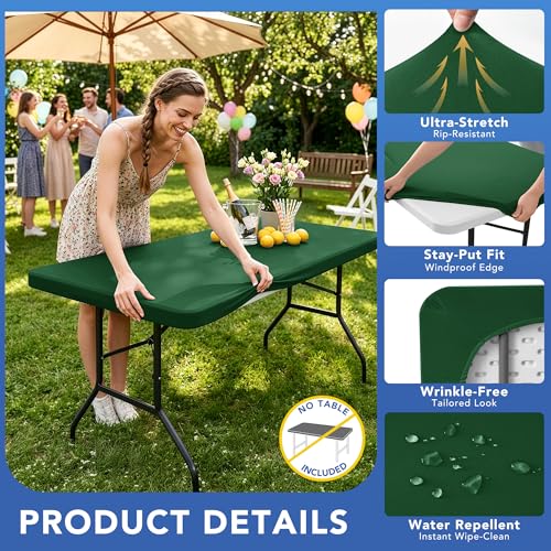 Fitted Tablecloth for 8 Foot Rectangle Tables (6 Count)