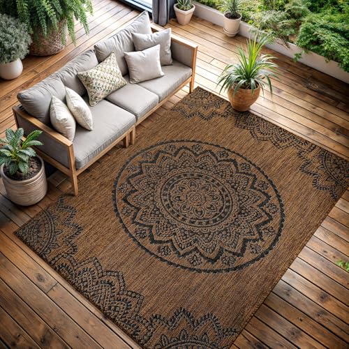 Outdoor Rug 6x9 Modern Area Rugs for Indoor and Outdoor Patios and Porches