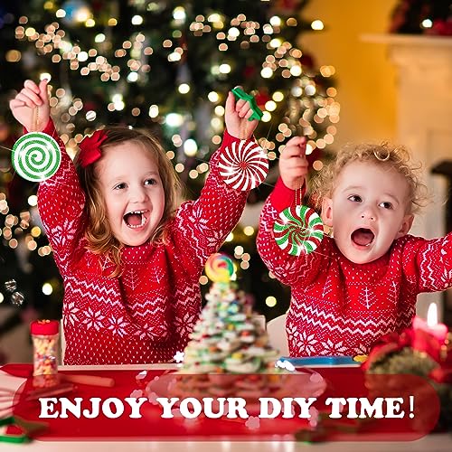 20 Pcs Christmas Diamond Painting Keychain Kits (20 Count)
