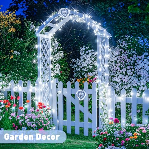 2 Pack Solar String Lights Outdoor Total 66FT 200LED Fairy Lights (2 Count)