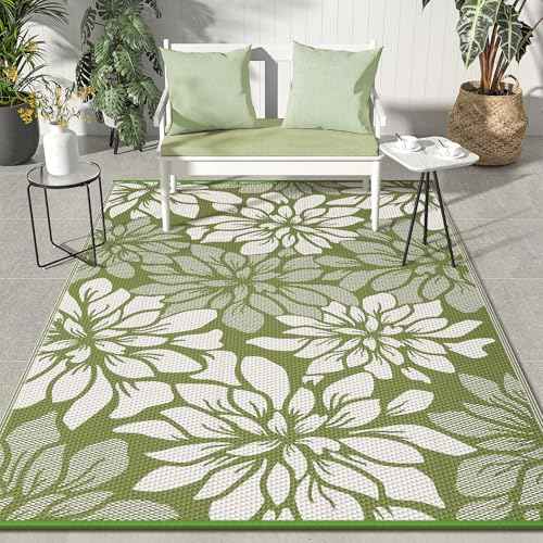 Outdoor Rug Waterproof for Patio Decor (54 Sq Ft)