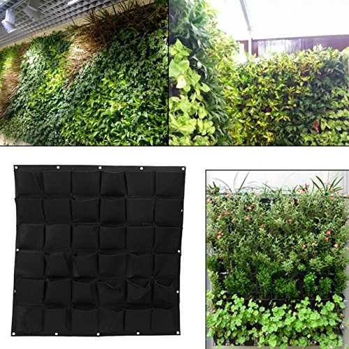 36 Pockets Wall Planter Breathable Vertical Garden Planter Grow Bag