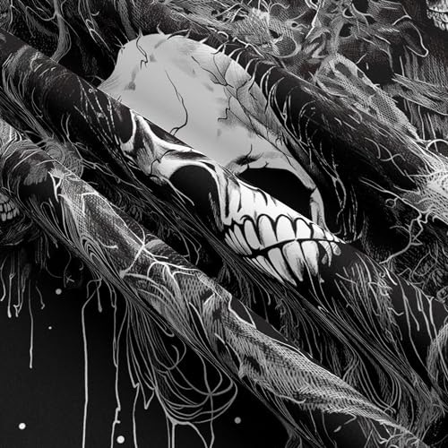 Gothic Black and White Tapestry Wall Hanging