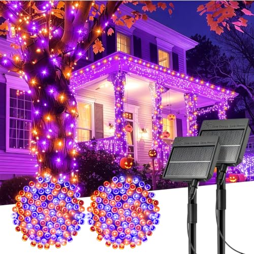 2Pack Solar Halloween Lights Outdoor (80 Foot)