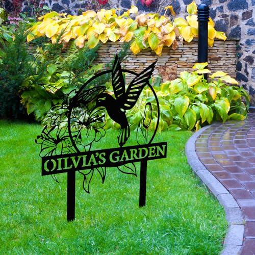Custom Hummingbird Metal Garden Decor