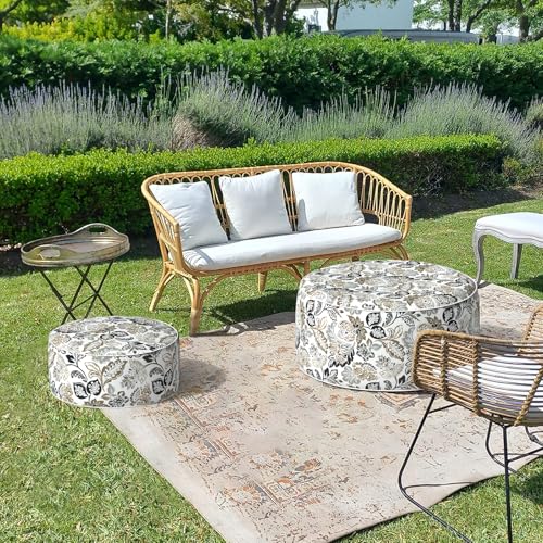 Inflatable Stool Ottoman Footrest with Handle