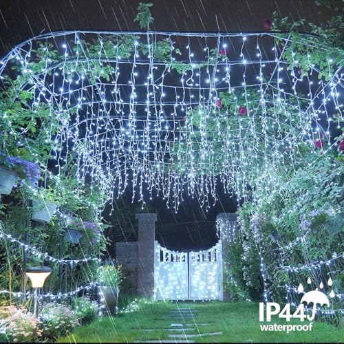 Icicle Lights for Outside (66 Foot)