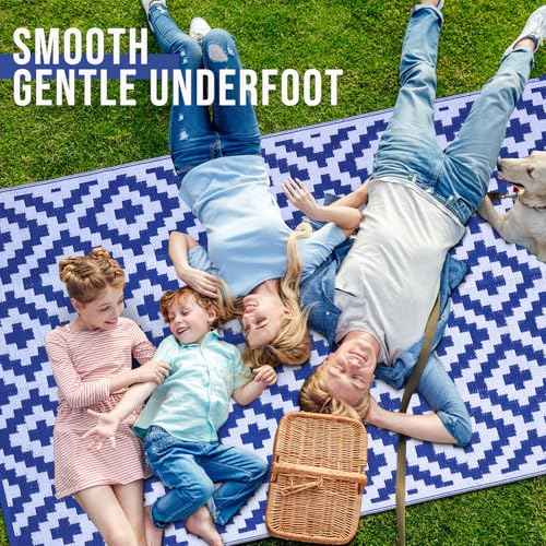 Outdoor Rug 9x12 ft Waterproof Reversible Mat
