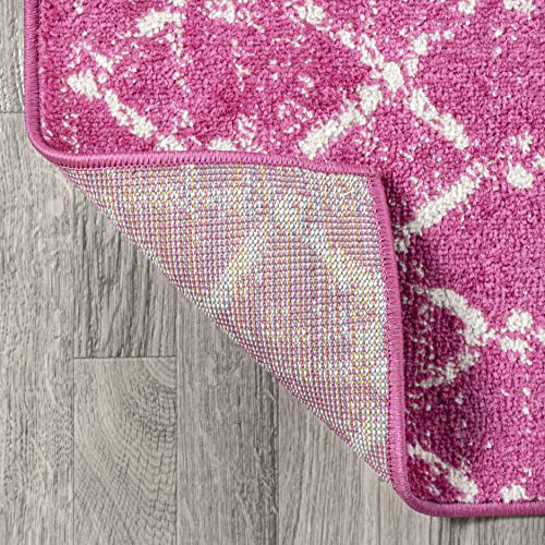 Boho Vintage Diamond Fuchsia