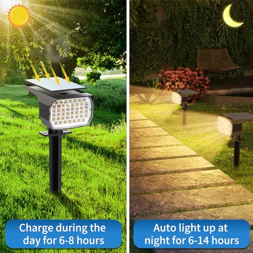 Solar Spot Lights Outdoor 2 Pack (2 Count)