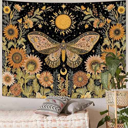 Celestial Moth Tapestry