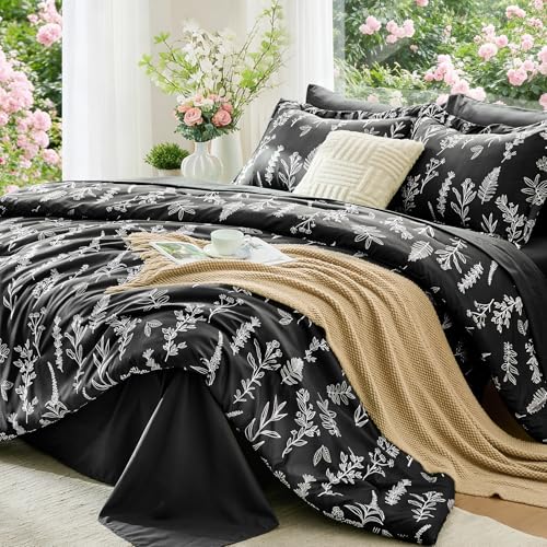 Black TwinXL Comforter Set