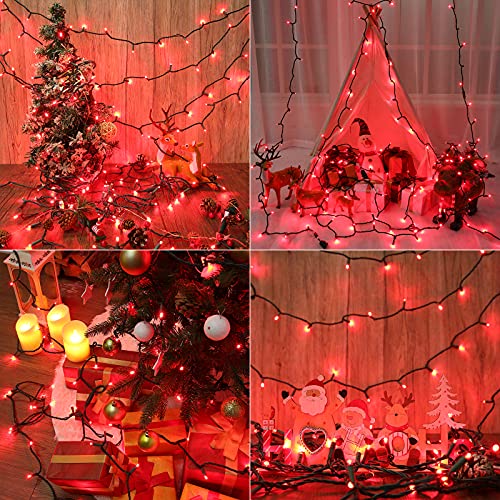5MM Wide Angle Christmas String Lights Red