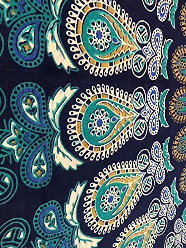 Rajsee Blue Mandala Tapestry for Bedroom