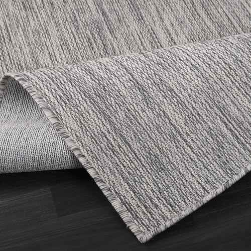 Washable Indoor Outdoor Rug 10x14 Weather Resistant Area Rugs Modern Solid for Porch Deck Balcony Backyard Patio Outside Carpet