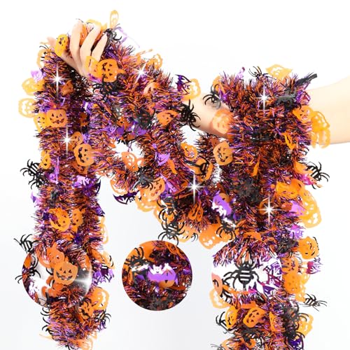 33 FT Halloween Tinsel Garland Decorations (33 Foot)