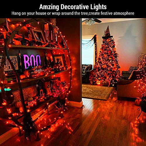 Orange Halloween String Lights Connectable (33 Foot)