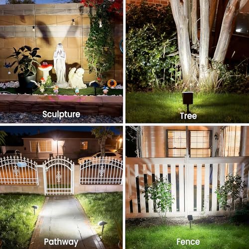 Solar Spot Lights Outdoor Waterproof (6 Count)
