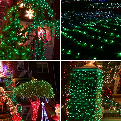 Green Wire Green 300 Incandescent Bulb Mini String Lights for Indoor Christmas Tree Garland Birthday Wedding Party Festival Decoration (300 Count)