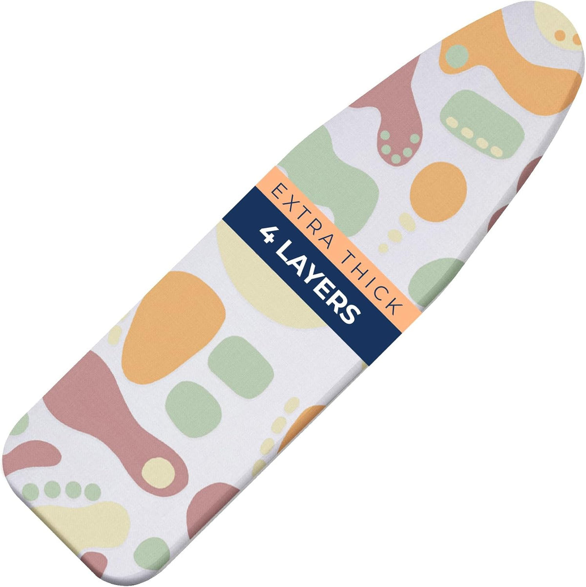 Ironing Board Cover and Pad Extra Thick Heavy Duty Padded 4 Layers Non Stick Scorch and Stain Resistant 15x54 and 3 Fasteners Elastic Edge with Bonus Protective Scorch Mesh Cloth - HavenBliss Decor